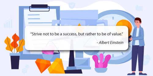 Albert Einstein Quote On Value
