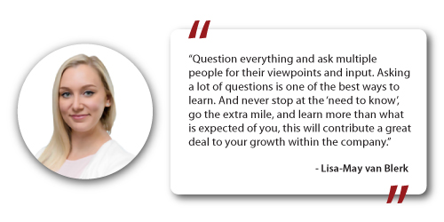 Lisa-May van Blerk Quote On Asking Questions To Learn