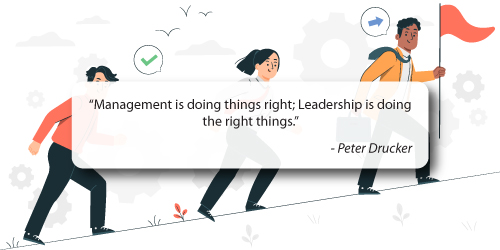 Peter Drucker Quote On Management and Leadership
