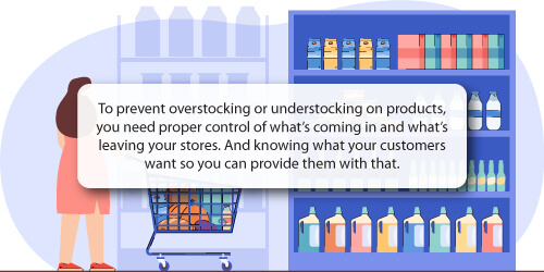 Quote On Overstocking or Understocking Products