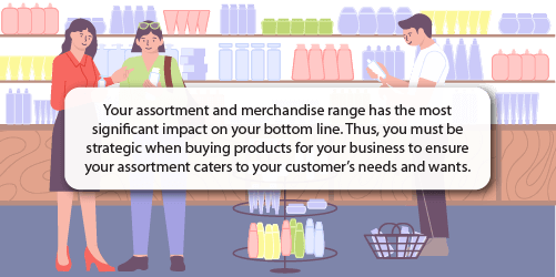 Quote on Merchandise Range Impact on Bottom Line