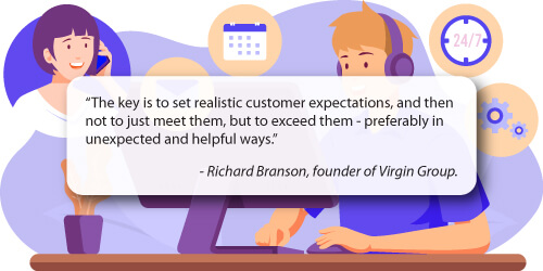Richard Branson Quote On Customer Expectations