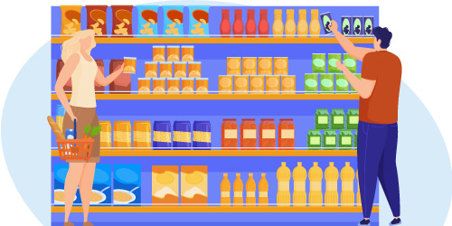 Shelf With Products