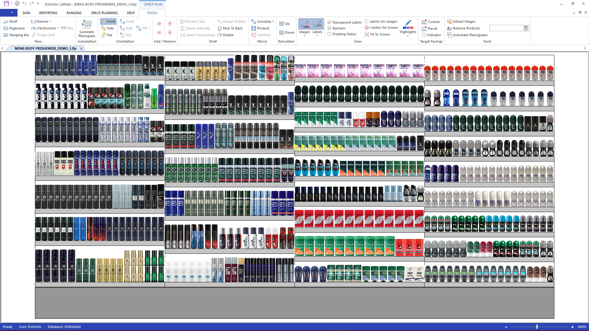 Planogram Software User Interface 